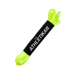 neon yellow shoelaces product shot