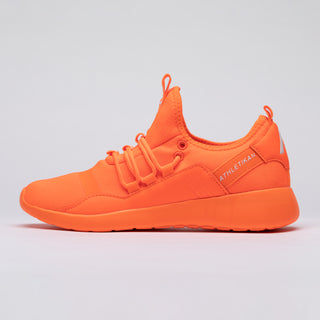 orange sneakers side on close up