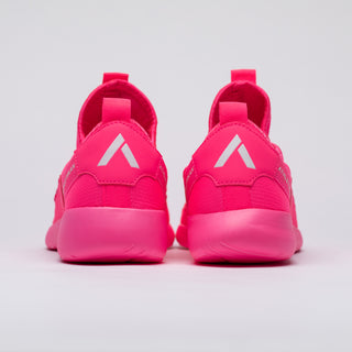 reverse view of sneakers in pink